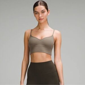 Lululemon nomad sweetheart along Nulu sports bra size 10